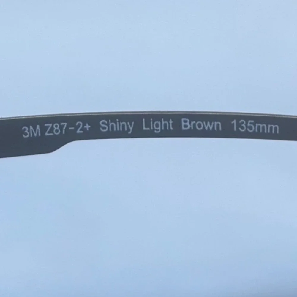 3M Urban T5‎ Titanium Safety Glasses Frames Shiny Light Brown Z87-2+ 135mm